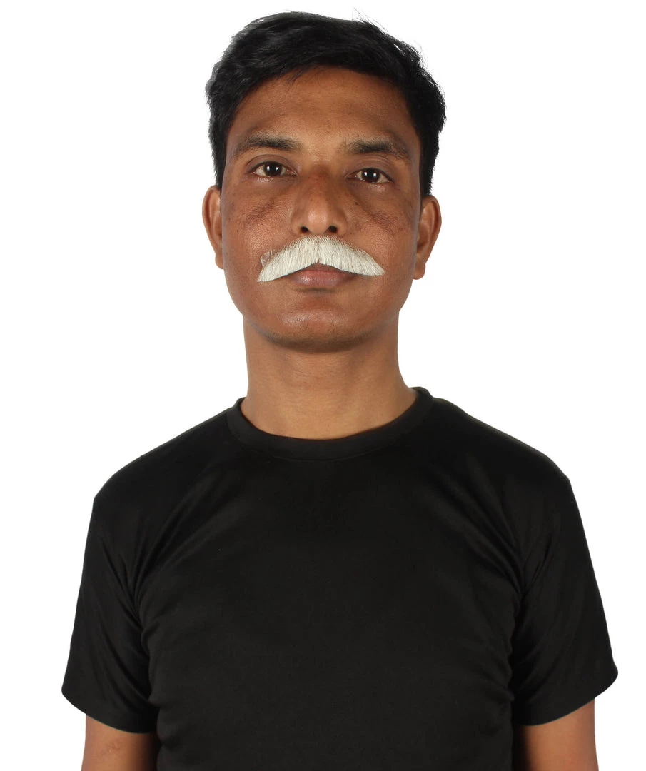 HPO Men's Human Hair Mustache Cosplay Facial Hair 24 HPO Men's Human Hair Mustache Cosplay Facial Hair