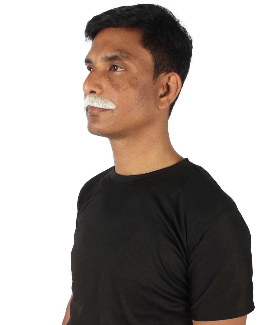 HPO Men's Human Hair Mustache Cosplay Facial Hair 25 HPO Men's Human Hair Mustache Cosplay Facial Hair
