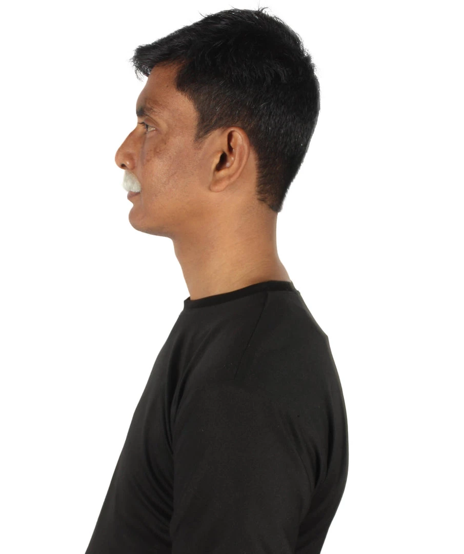 HPO Men's Human Hair Mustache Cosplay Facial Hair 26 HPO Men's Human Hair Mustache Cosplay Facial Hair