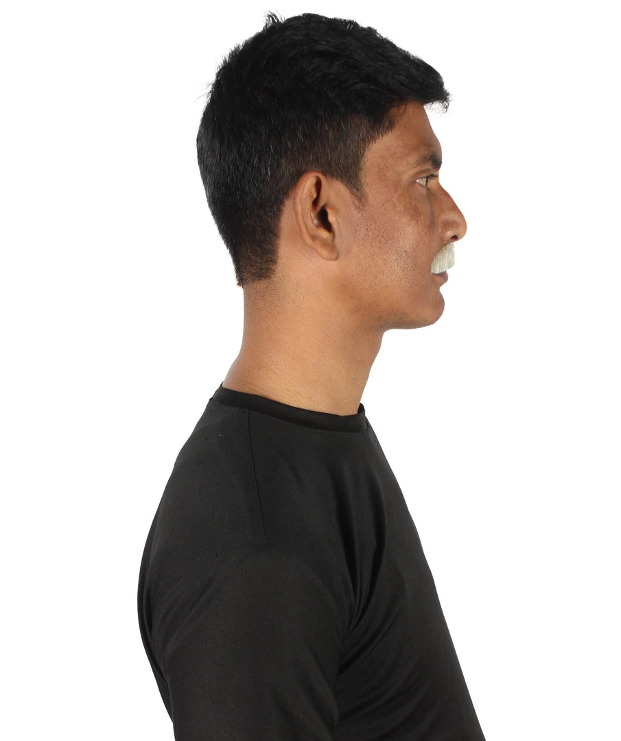 HPO Men's Human Hair Mustache Cosplay Facial Hair 27 HPO Men's Human Hair Mustache Cosplay Facial Hair