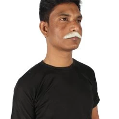 HPO Men's Human Hair Mustache Cosplay Facial Hair 55 HPO Men's Human Hair Mustache Cosplay Facial Hair