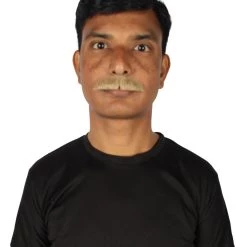 HPO Men's Human Hair Mustache Cosplay Facial Hair