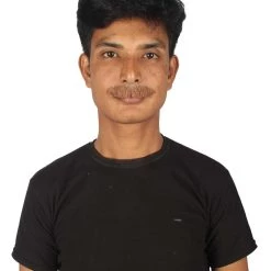 HPO Men's Human Hair Mustache Cosplay Facial Hair