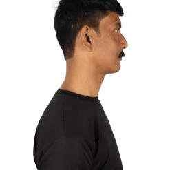 HPO Men's Human Hair Mustache Cosplay Facial Hair