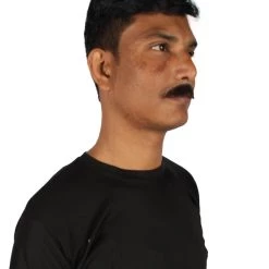 HPO Men's Human Hair Mustache Cosplay Facial Hair