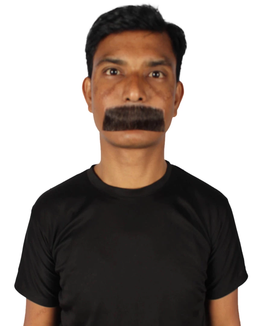 HPO Men's Human Hair Mustache Cosplay Facial Hair 34 HPO Men's Human Hair Mustache Cosplay Facial Hair