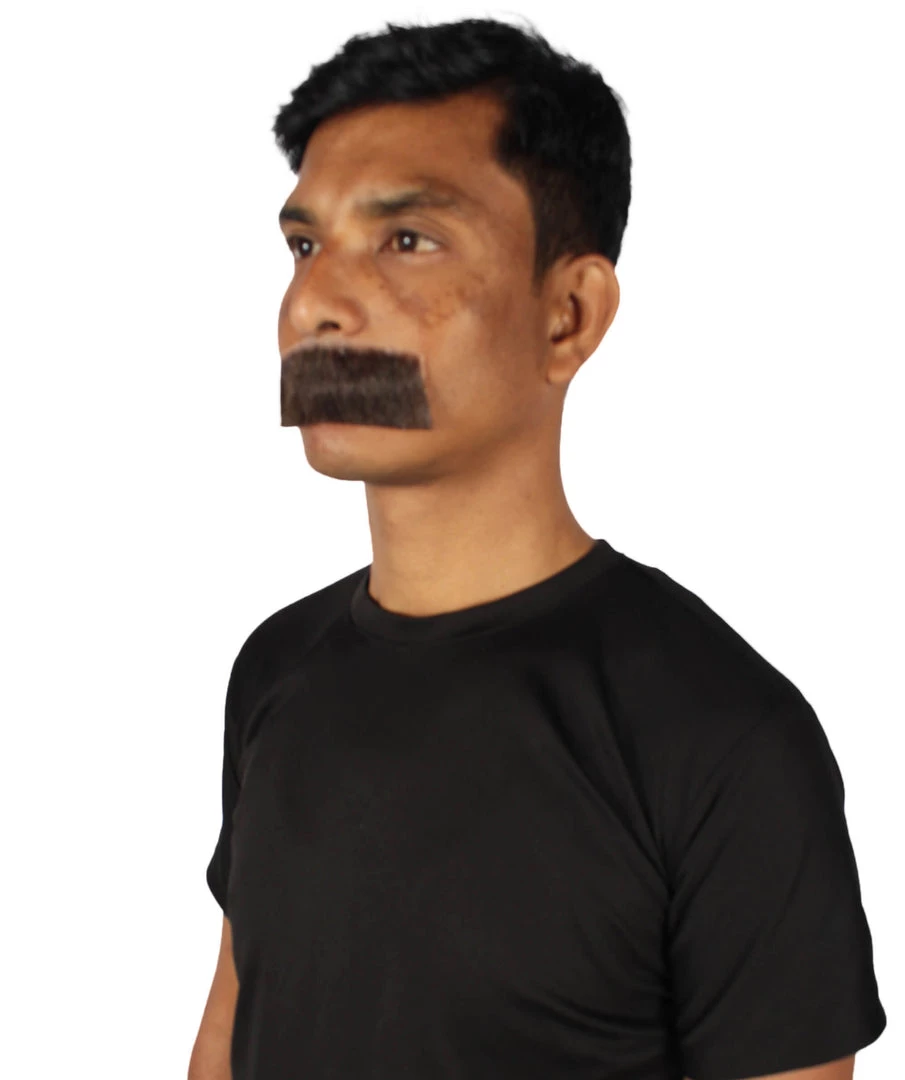 HPO Men's Human Hair Mustache Cosplay Facial Hair 35 HPO Men's Human Hair Mustache Cosplay Facial Hair