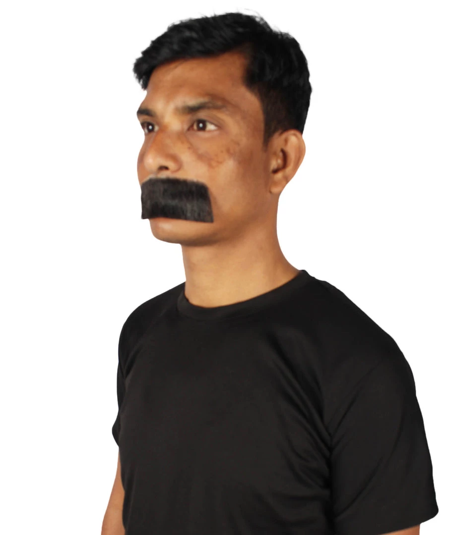 HPO Men's Human Hair Mustache Cosplay Facial Hair 40 HPO Men's Human Hair Mustache Cosplay Facial Hair