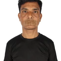 HPO Men's Human Hair Mustache Cosplay Facial Hair 91 HPO Men's Human Hair Mustache Cosplay Facial Hair