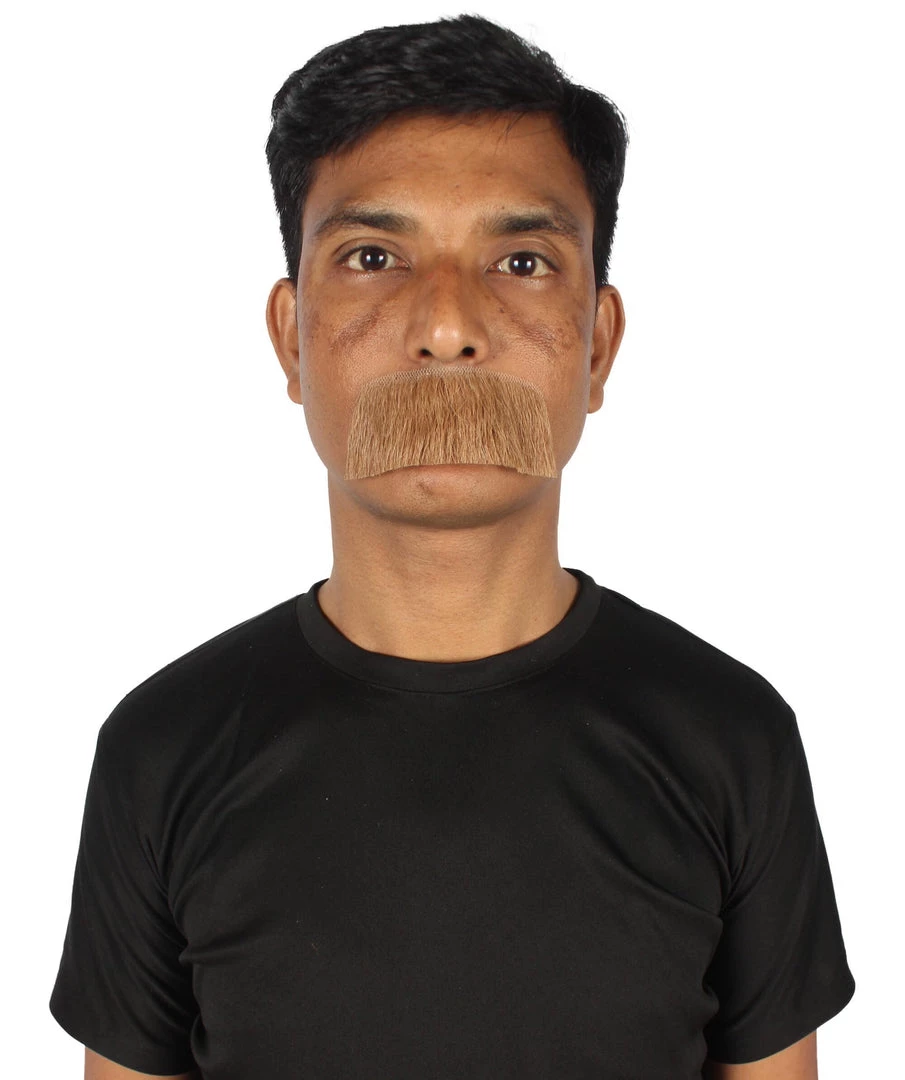 HPO Men's Human Hair Mustache Cosplay Facial Hair 44 HPO Men's Human Hair Mustache Cosplay Facial Hair