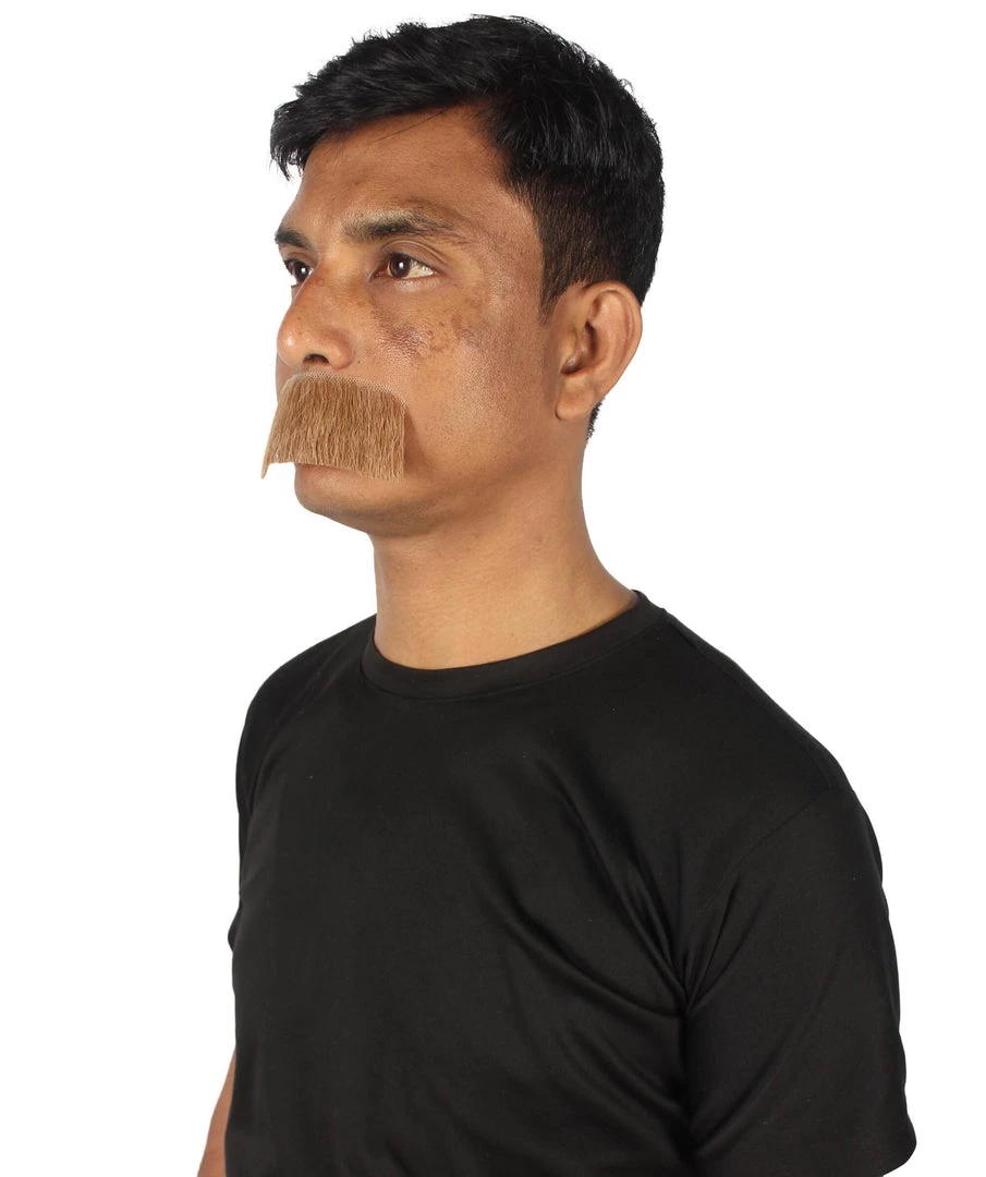 HPO Men's Human Hair Mustache Cosplay Facial Hair 45 HPO Men's Human Hair Mustache Cosplay Facial Hair