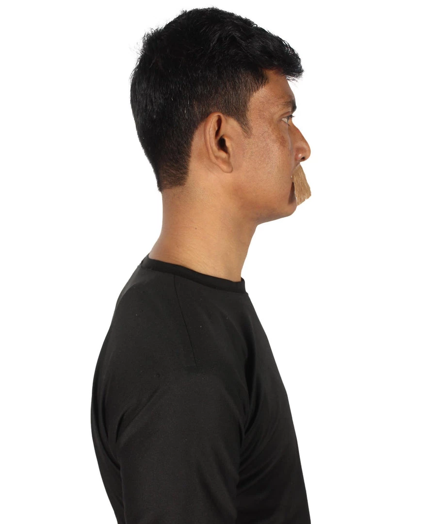 HPO Men's Human Hair Mustache Cosplay Facial Hair 47 HPO Men's Human Hair Mustache Cosplay Facial Hair
