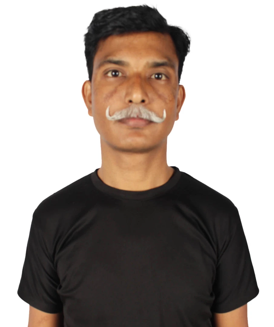 HPO Men's Human Hair Mustache Cosplay Facial Hair 27 HPO Men's Human Hair Mustache Cosplay Facial Hair
