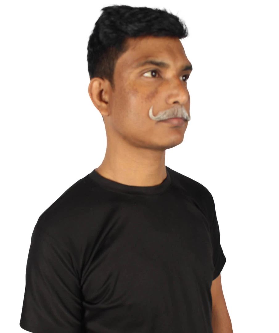 HPO Men's Human Hair Mustache Cosplay Facial Hair 31 HPO Men's Human Hair Mustache Cosplay Facial Hair