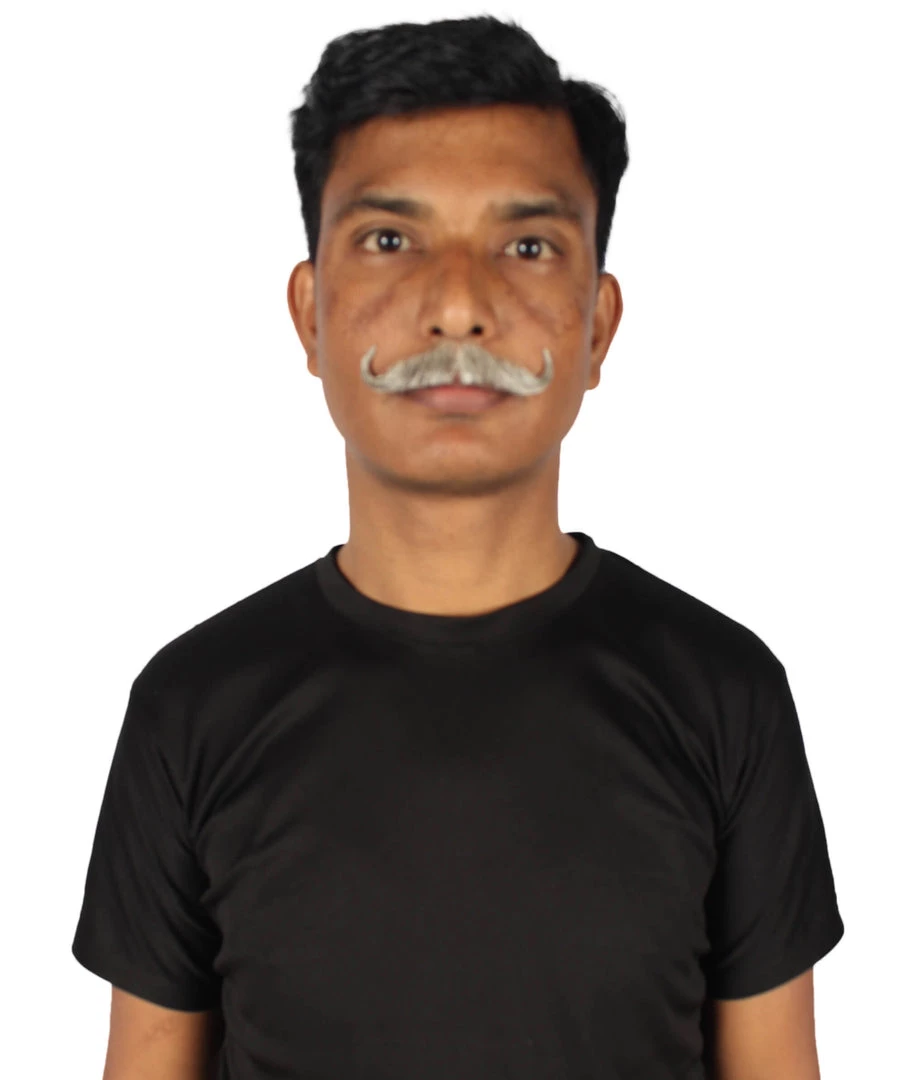 HPO Men's Human Hair Mustache Cosplay Facial Hair 32 HPO Men's Human Hair Mustache Cosplay Facial Hair