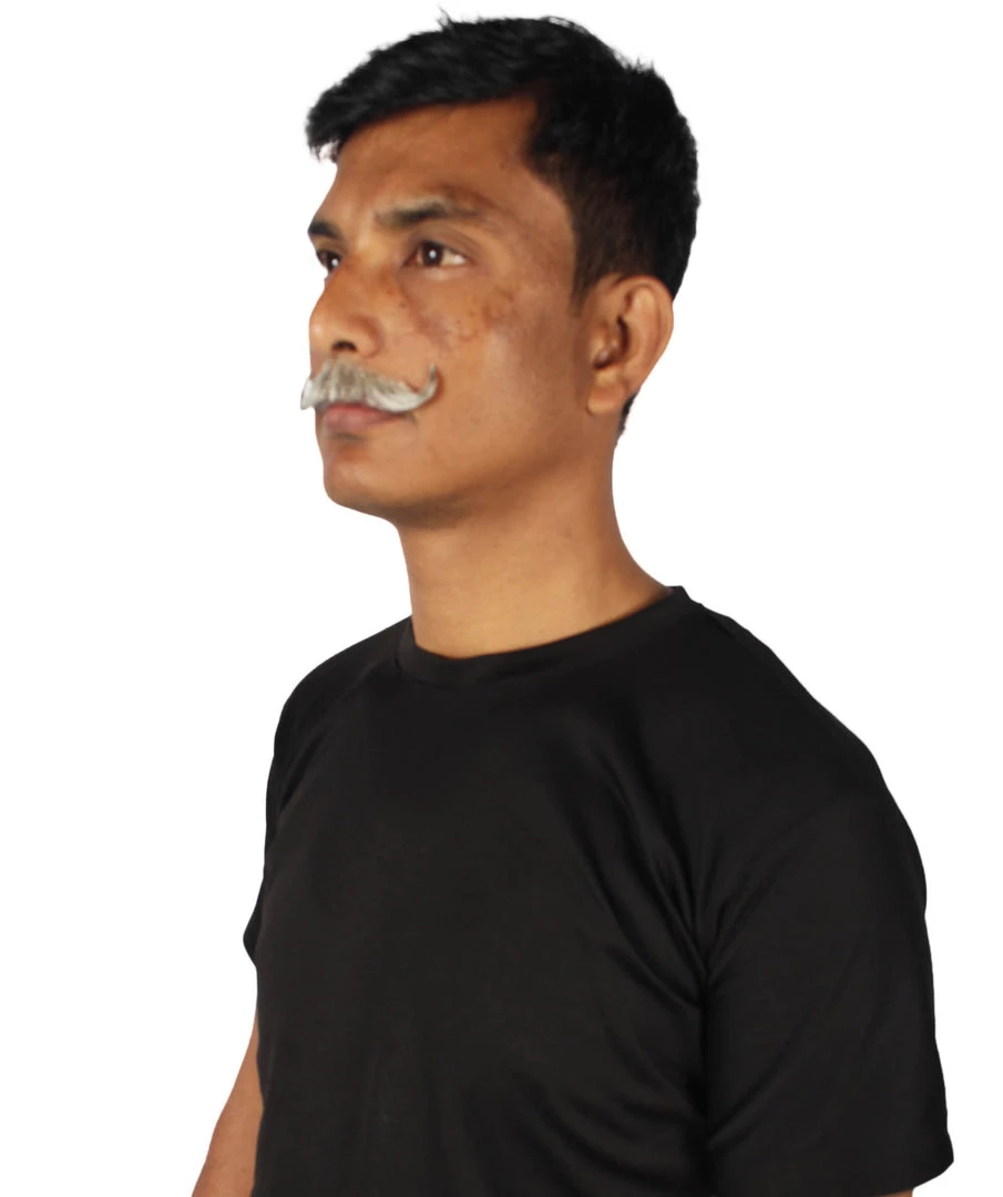 HPO Men's Human Hair Mustache Cosplay Facial Hair 33 HPO Men's Human Hair Mustache Cosplay Facial Hair