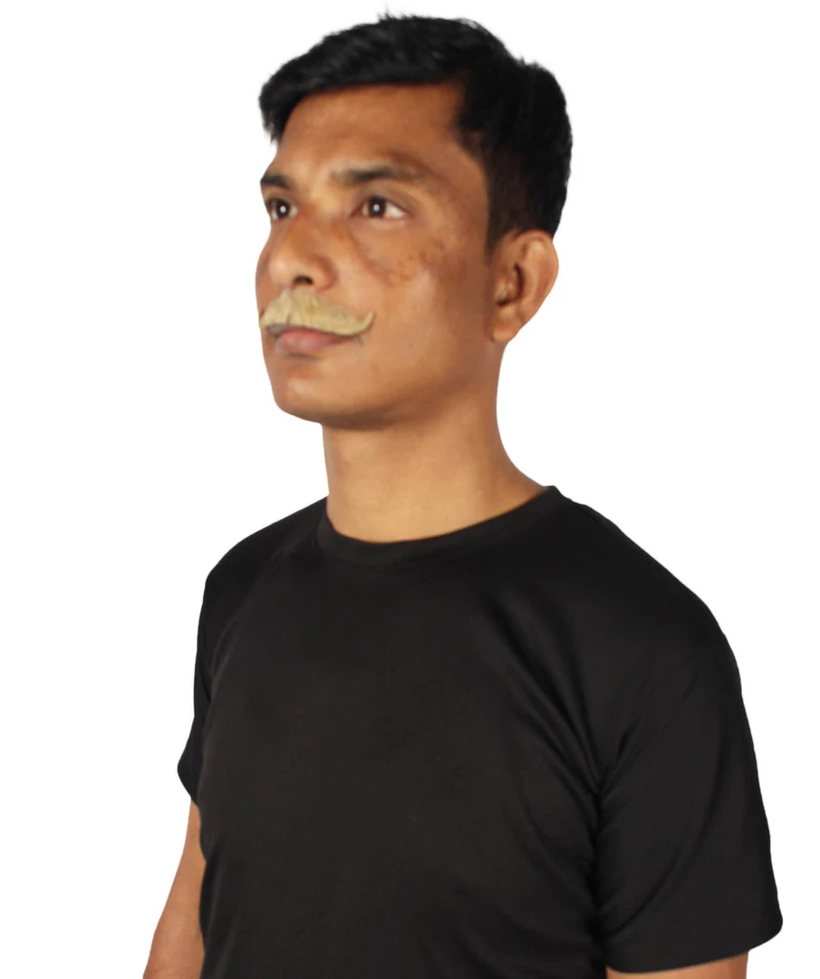 HPO Adult Men's Premium Imperial Fake Human Facial Hair Mustache 26 HPO Adult Men's Premium Imperial Fake Human Facial Hair Mustache