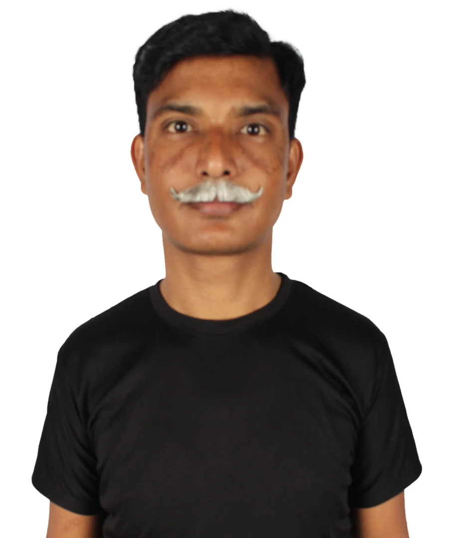 HPO Adult Men's Premium Imperial Fake Human Facial Hair Mustache 40 HPO Adult Men's Premium Imperial Fake Human Facial Hair Mustache