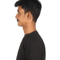 HPO Men's Human Hair Mustache Cosplay Facial Hair