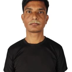 HPO Men's Human Hair Mustache Cosplay Facial Hair