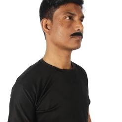 HPO Men's Human Hair Mustache Cosplay Facial Hair