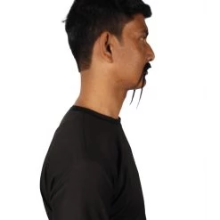 HPO Adult Men's Fu Manchu Fake Human Hair Mustache 38 HPO Adult Men's Fu Manchu Fake Human Hair Mustache