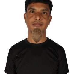 HPO Men's Goatee Synthetic Fiber With Human Hair Blend Beard