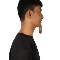 HPO Men's Goatee Synthetic Fiber With Human Hair Blend Beard