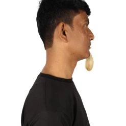 HPO Men's Goatee Synthetic Fiber With Human Hair Blend Beard