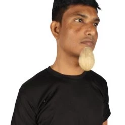 HPO Men's Goatee Synthetic Fiber With Human Hair Blend Beard