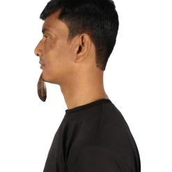 HPO Men's Goatee Synthetic Fiber With Human Hair Blend Beard