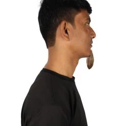 HPO Men's Goatee Synthetic Fiber With Human Hair Blend Beard