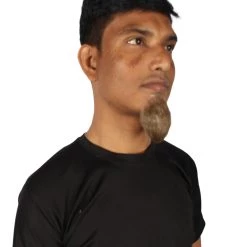 HPO Men's Goatee Synthetic Fiber With Human Hair Blend Beard