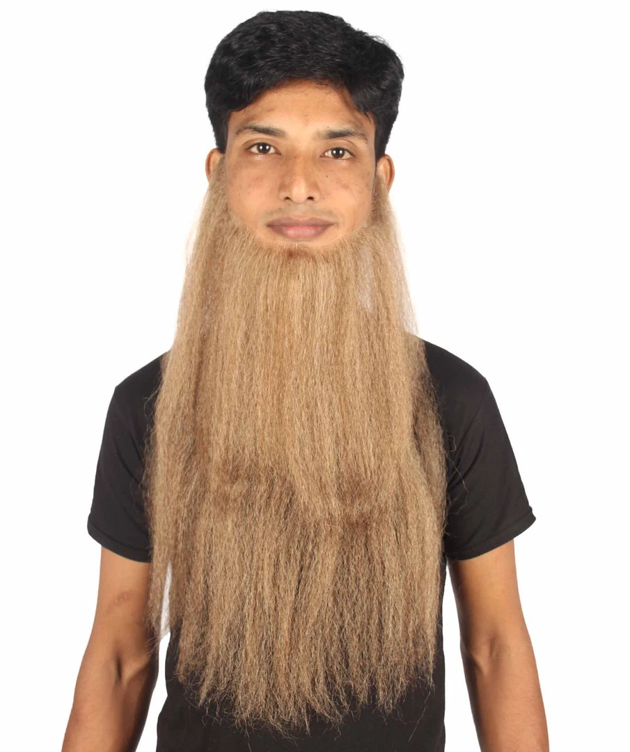 HPO Adult Men's Southern Fake Long Beard Set (Brown) 13 HPO Adult Men's Southern Fake Long Beard Set (Brown)