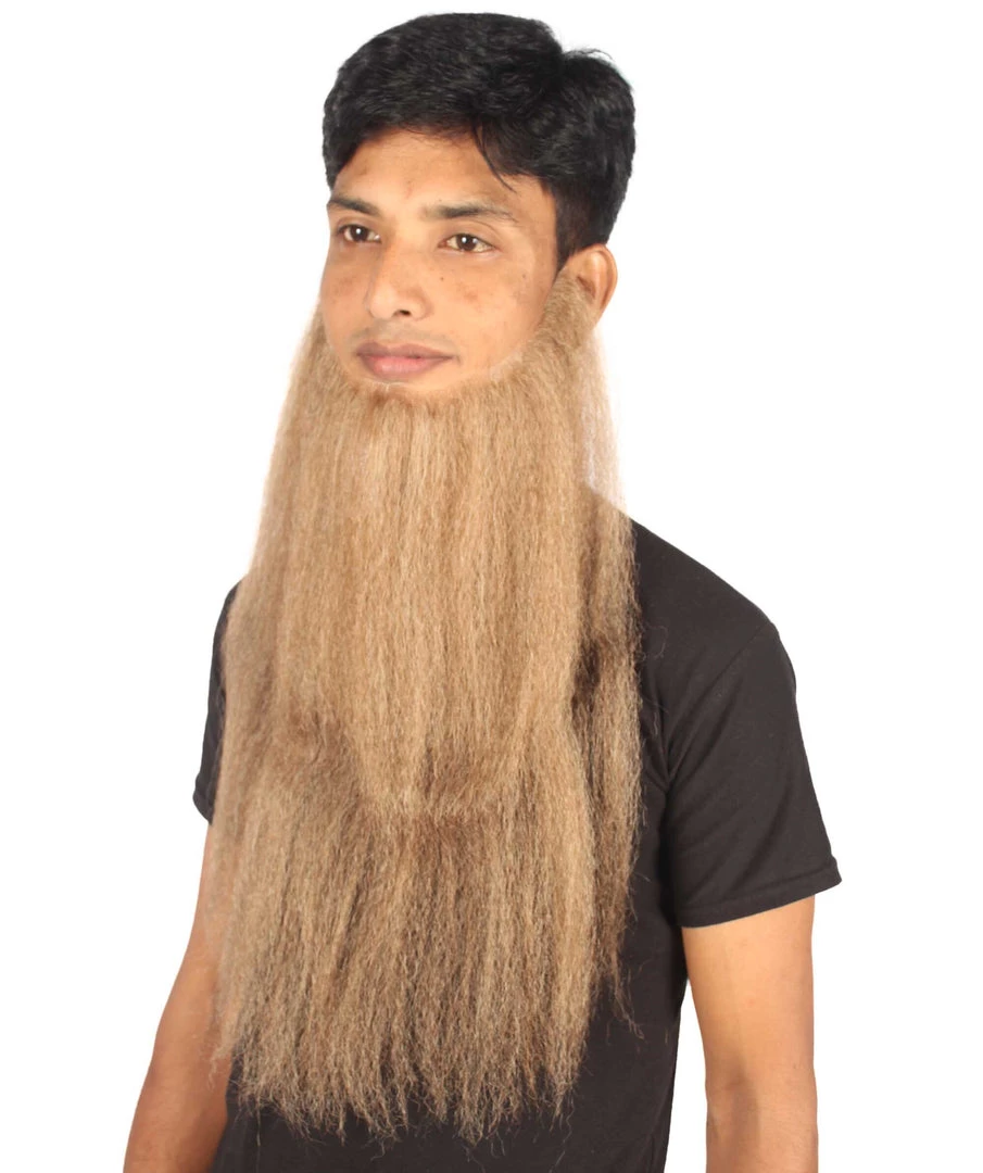 HPO Adult Men's Southern Fake Long Beard Set (Brown) 14 HPO Adult Men's Southern Fake Long Beard Set (Brown)