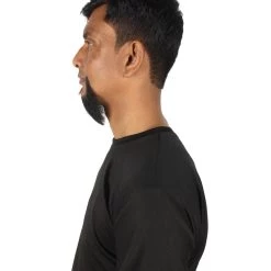 Men's Balbo Goatee Beard | Dark Black Facial Hair | Human Hair | HPO