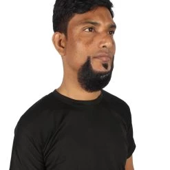 Men's Balbo Goatee Beard | Dark Black Facial Hair | Human Hair | HPO