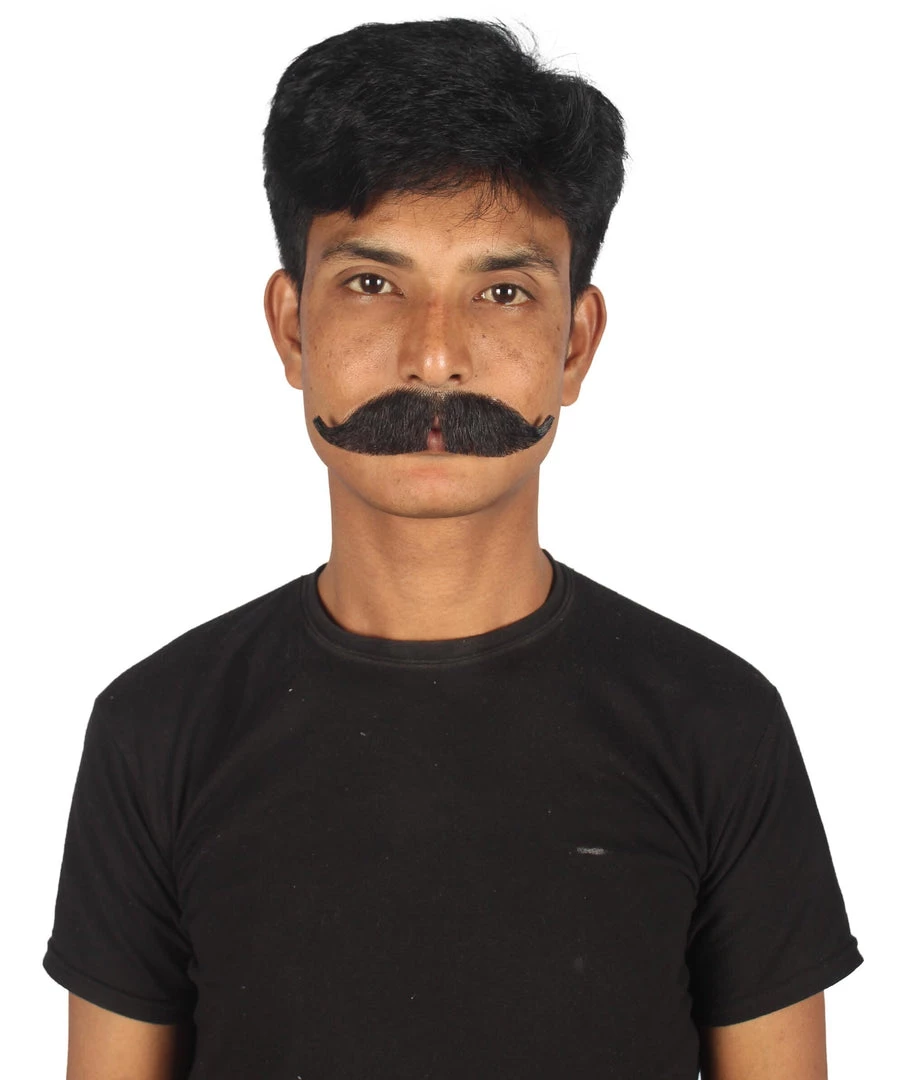 HPO Adult Men's Fake Hungarian Mustache (Black) 16 HPO Adult Men's Fake Hungarian Mustache (Black)
