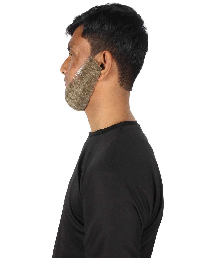 HPO Men's Spade Synthetic Hair Full Beard | Facial Hair | Mixed Grey Brown 21 HPO Men's Spade Synthetic Hair Full Beard | Facial Hair | Mixed Grey Brown