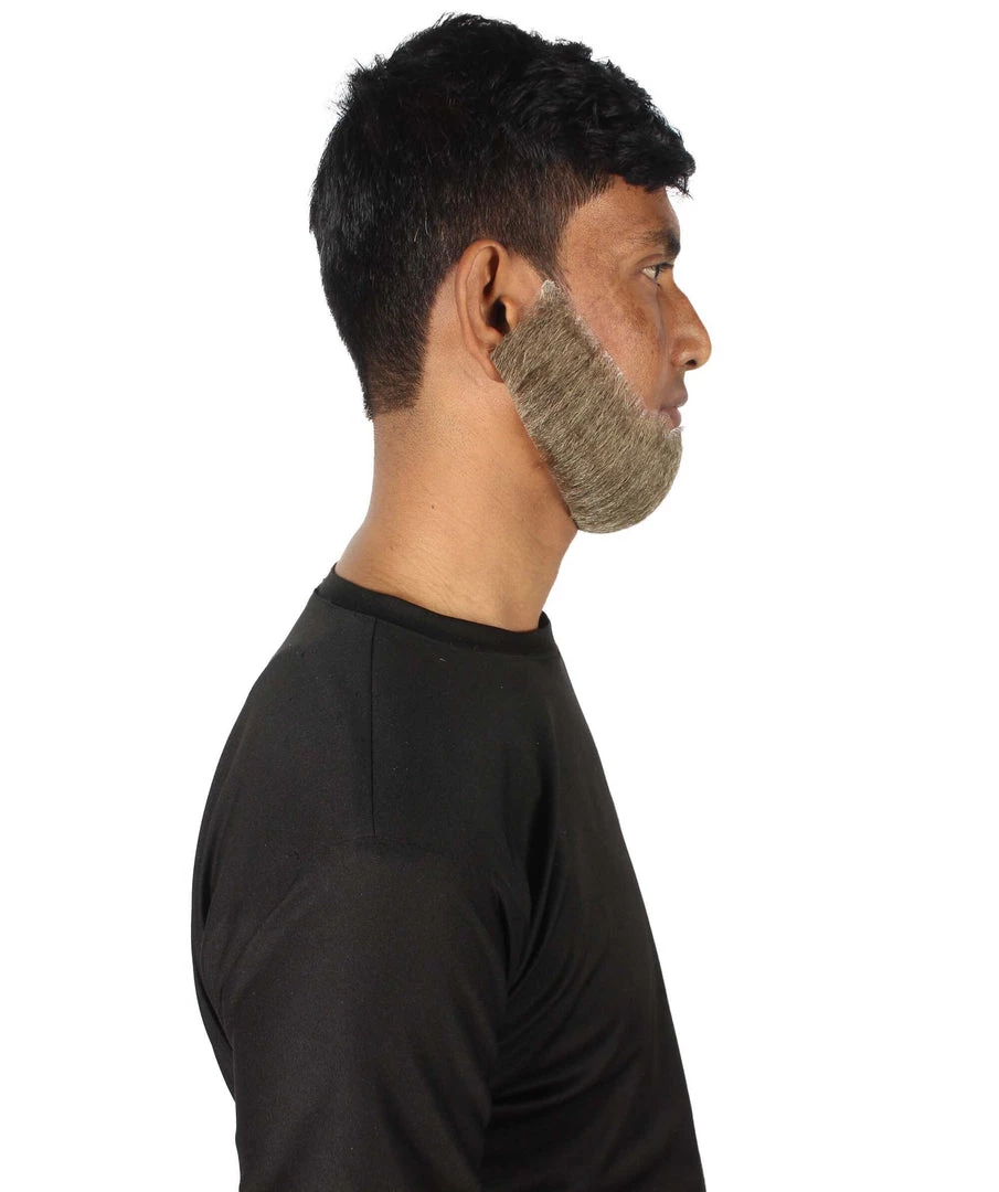 HPO Men's Spade Synthetic Hair Full Beard | Facial Hair | Mixed Grey Brown 22 HPO Men's Spade Synthetic Hair Full Beard | Facial Hair | Mixed Grey Brown