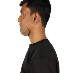 HPO Adult Men's Hollywoodian Fake Human Hair Beard | Multiple Color Options