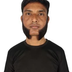 HPO Men's Mutton Chops Side Burns | Human Facial Hair | Black Color