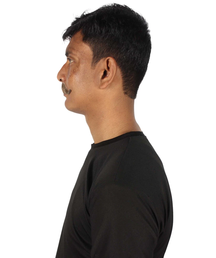 HPO Adult Men's Fake Human Hair Western Doc Mustache | Multiple Color Options 8 HPO Adult Men's Fake Human Hair Western Doc Mustache | Multiple Color Options