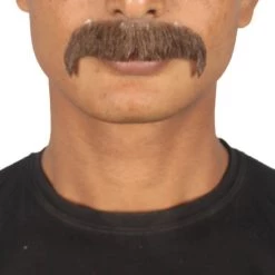 HPO Adult Men's Fake Human Hair Zappa Mustache | Multiple Colors 15 HPO Adult Men's Fake Human Hair Zappa Mustache | Multiple Colors