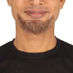 HPO Adult Men's Fake Human Hair Greaser Goatee Beard | Multiple Colors