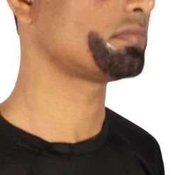 HPO Adult Men's Fake Human Hair Greaser Goatee Beard | Multiple Colors
