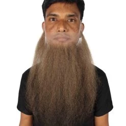 HPO Adult Men's Fake Human Hair Sharp Dressed Man Beard | Multiple Colors