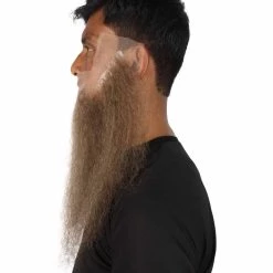 HPO Adult Men's Fake Human Hair Sharp Dressed Man Beard | Multiple Colors