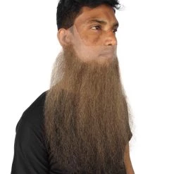 HPO Adult Men's Fake Human Hair Sharp Dressed Man Beard | Multiple Colors