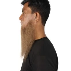 HPO Adult Men's Fake Human Hair Sharp Dressed Man Beard | Multiple Colors